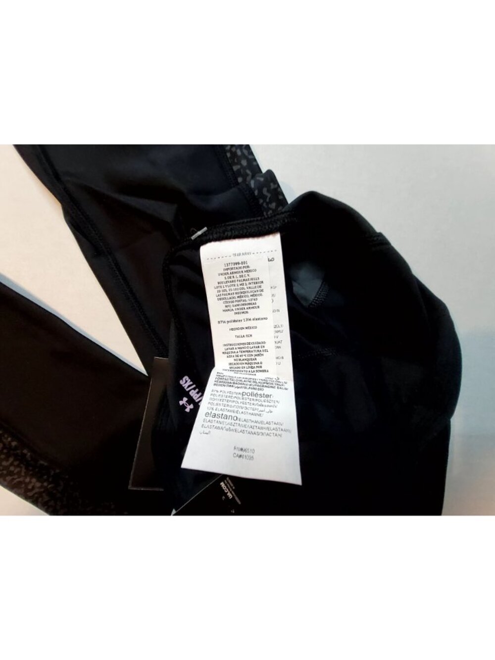 Under Armour Womens High-Rise Compression Ankle Legging XS Black Polyester Blend - Picture 11 of 13